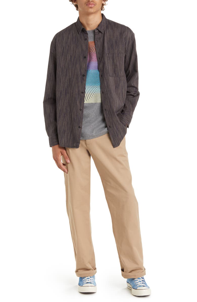 BP. Textured Button-Up Shirt, Alternate, color,