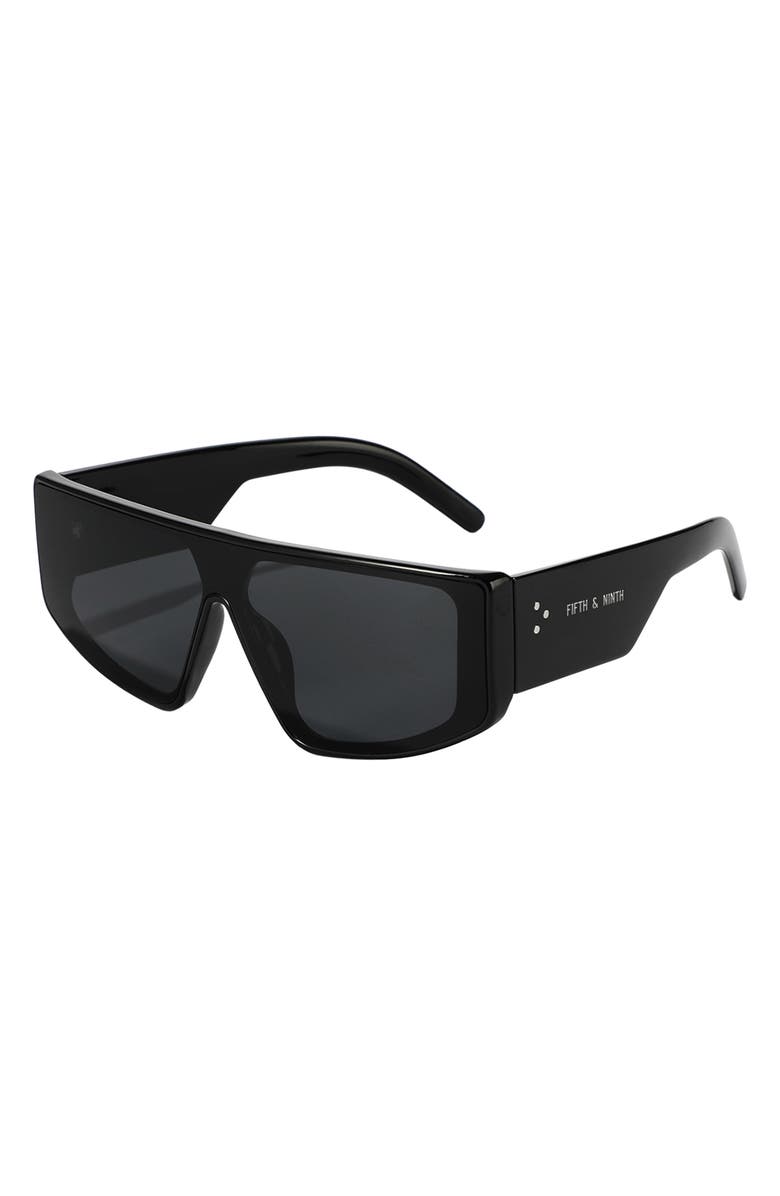 Fifth & Ninth Tatum 61mm Square Sunglasses, Alternate, color, Black