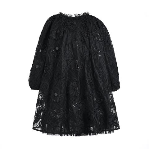 Lace Long-sleeve Dress