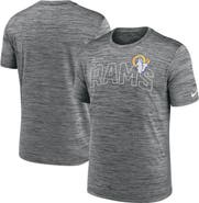 Nike Men's Nike Anthracite Los Angeles Rams Velocity Arch Performance T-Shirt