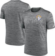 Nike Men's Nike Anthracite Los Angeles Rams Velocity Arch Performance T-Shirt