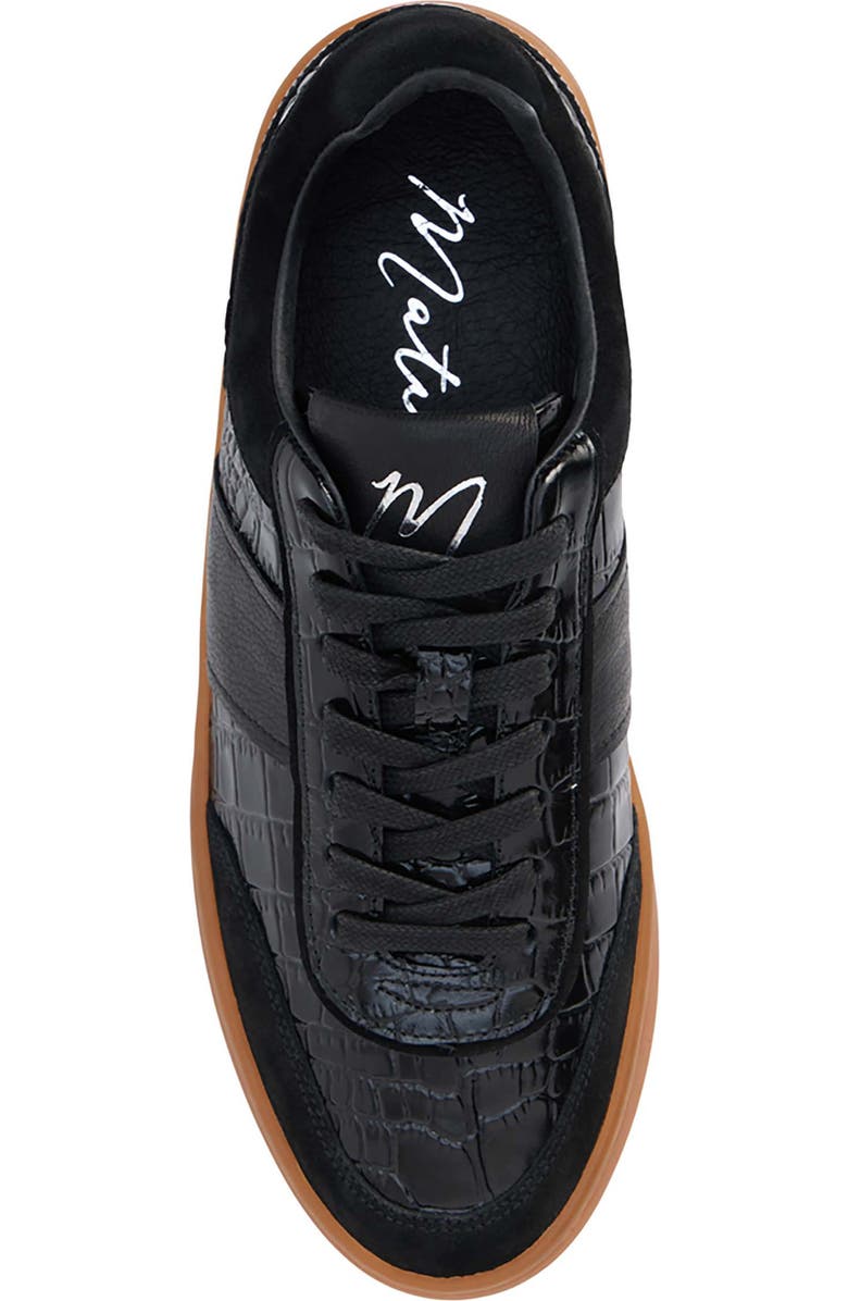 Matisse Quincy Sneaker, Alternate, color, Black Croc