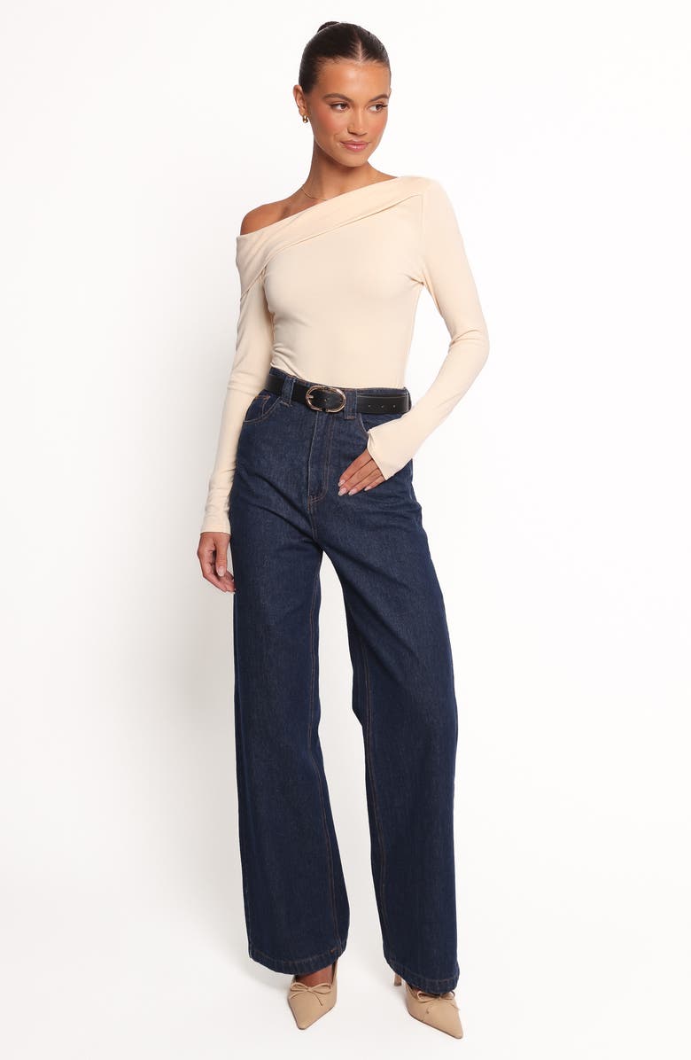 Petal & Pup Liah One-Shoulder Top, Alternate, color, Cream