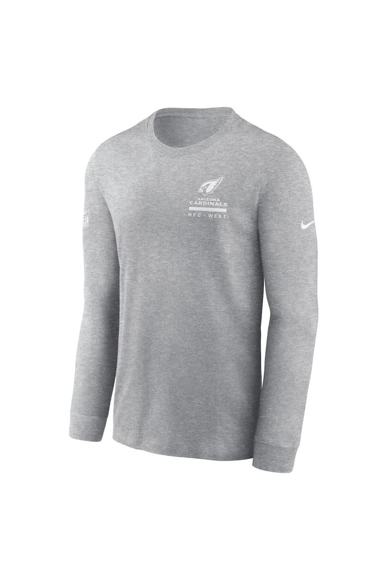 Men's Nike Gray Arizona Cardinals Sideline Performance Long Sleeve T-Shirt, Alternate, color, Gray