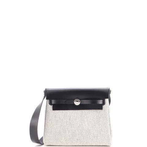 Herbag Zip Toile and Leather 20