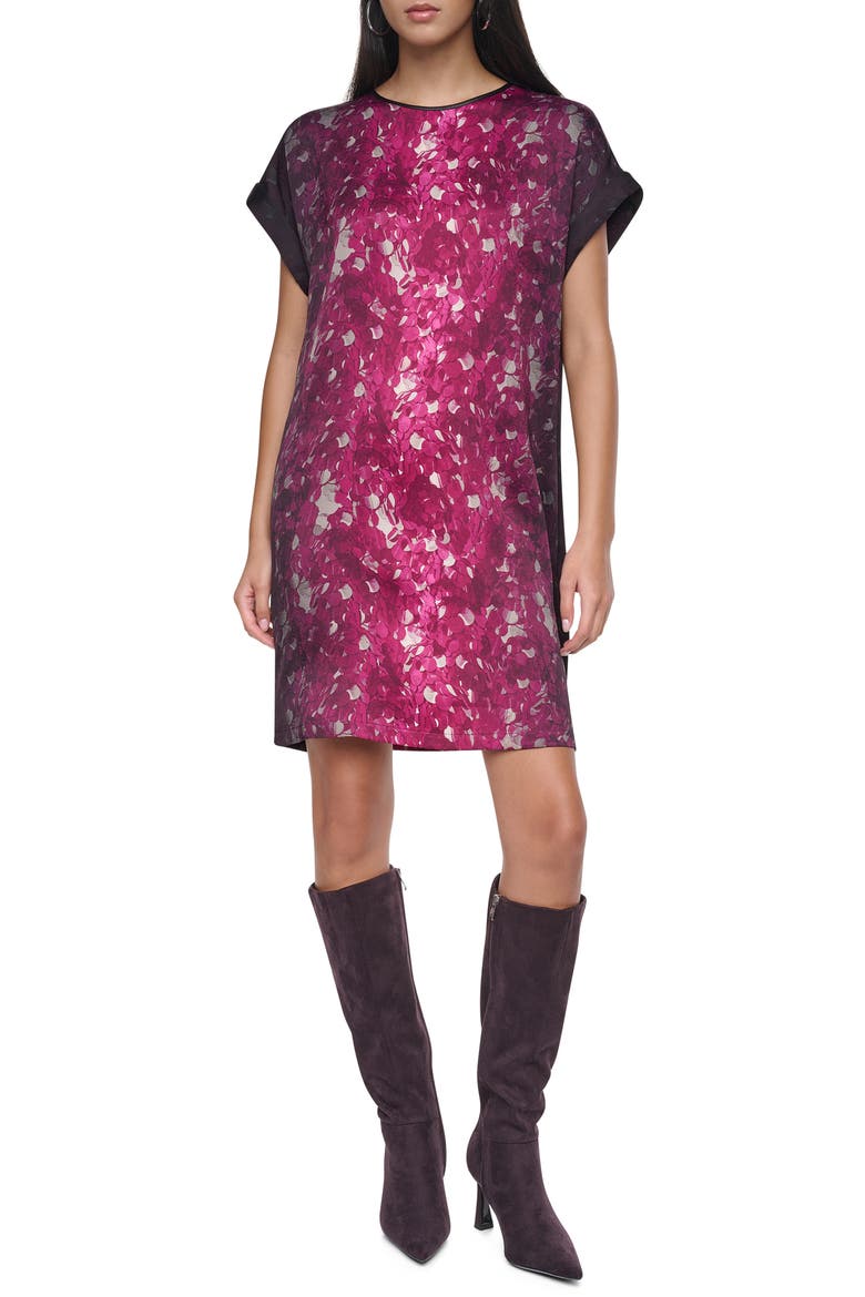 Printed Shift Dress, Main, color, PAILLETTE