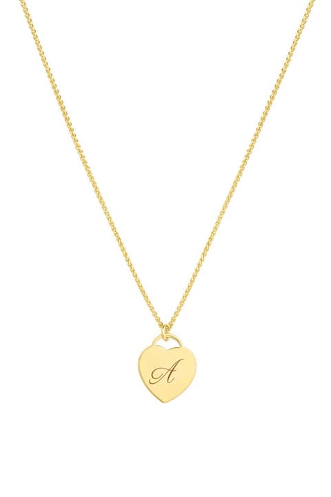 Alice Initial Heart Necklace
