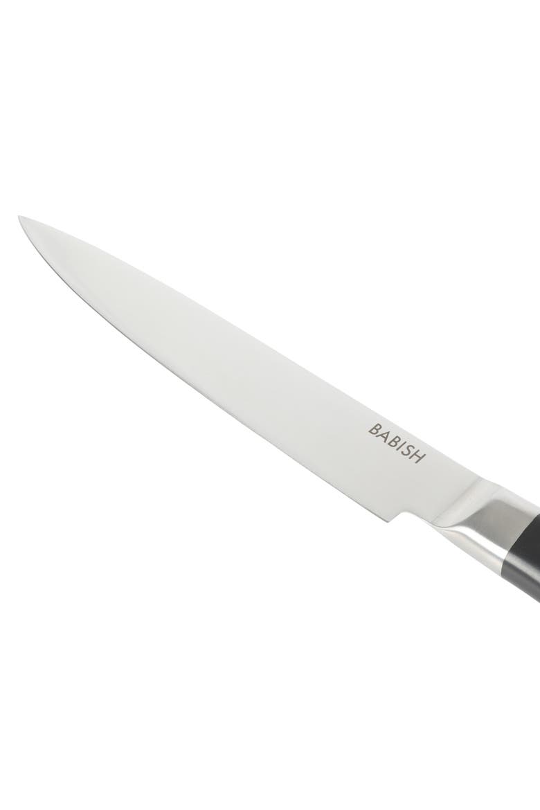 High Carbon German Steel Full Tang Forged Carving Knife, Alternate, color, Stainless Steel