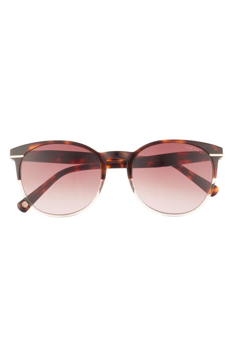 55mm Full Rim Round Sunglasses