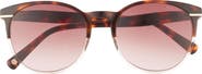 Ted Baker London 55mm Full Rim Round Sunglasses