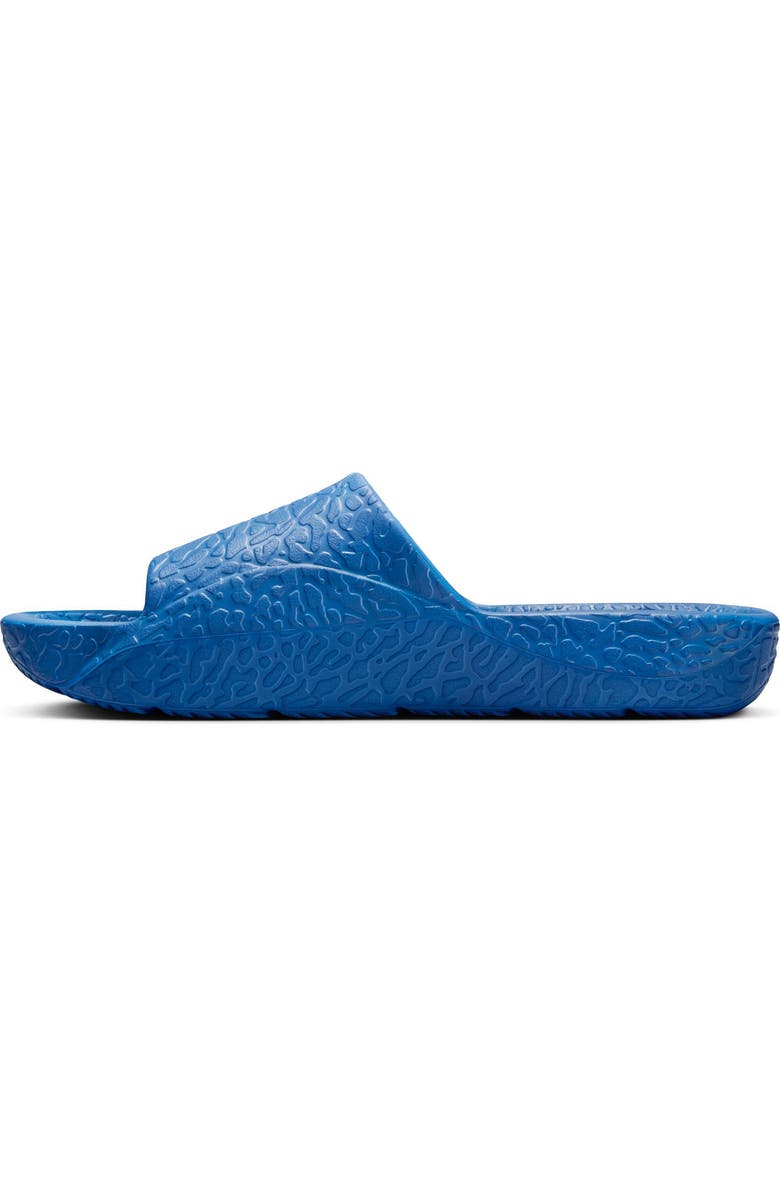 Jordan Franchise Shower Slide, Alternate, color, Blue/ White