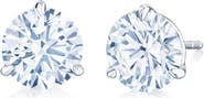Kwiat Round Brilliant Cut Diamond & Platinum Stud Earrings - .75ct.
