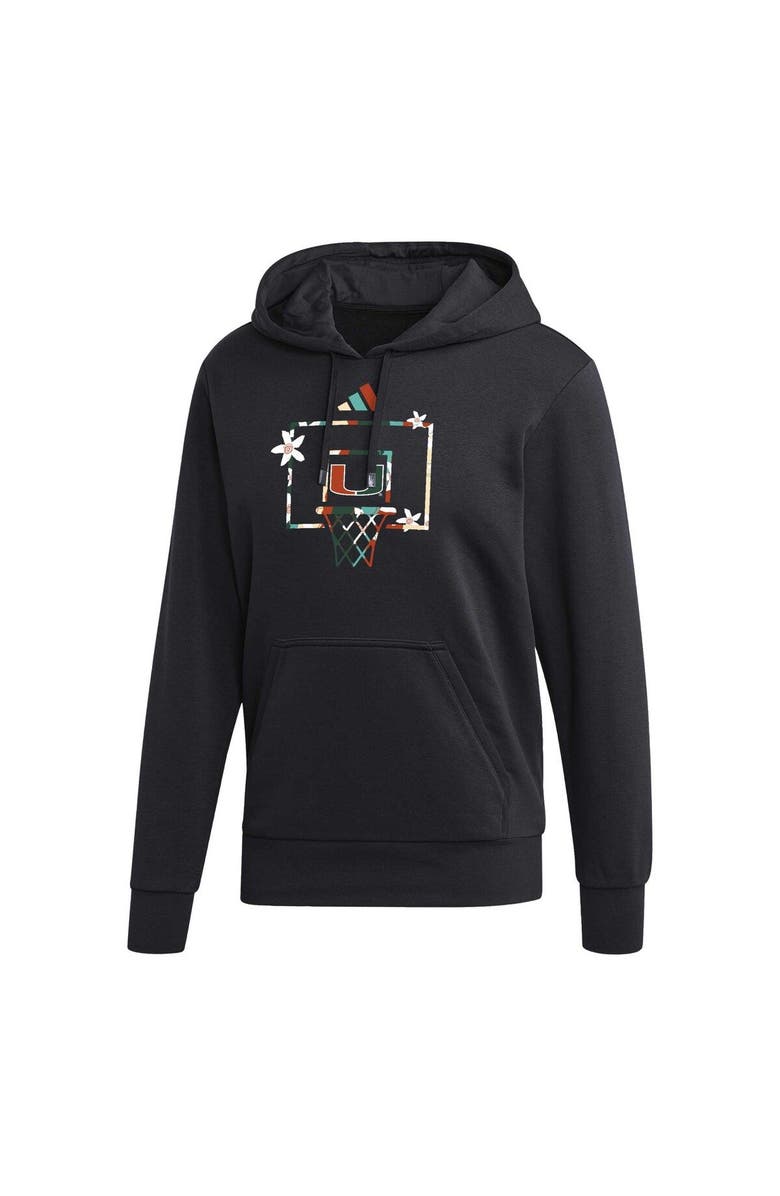 adidas Men's adidas Black Miami Hurricanes Honoring Black Excellence Pullover Hoodie, Alternate, color, Black