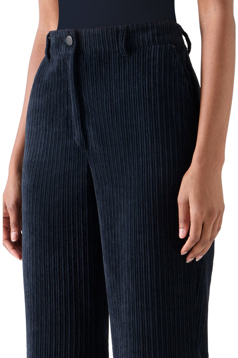 Celia Techno Corduroy Bootcut Pants, Alternate, color, NAVY