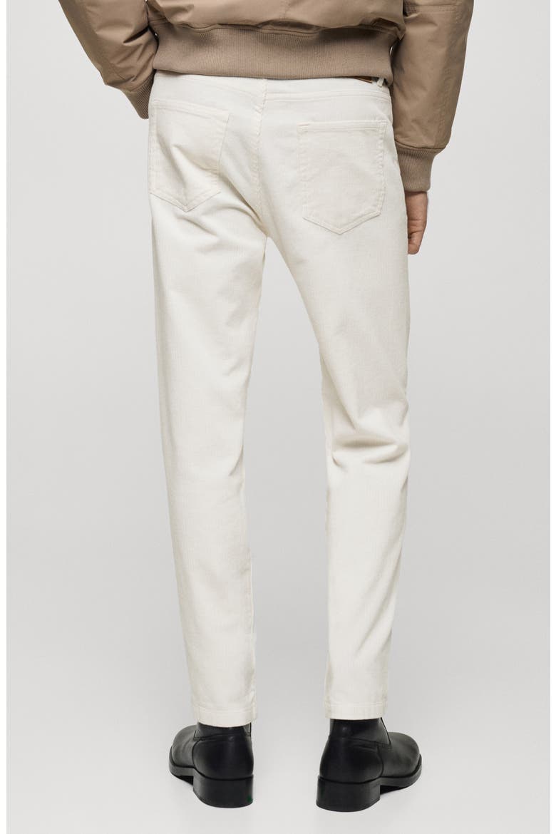 Regular Fit Straight Leg Corduroy Pants, Alternate, color, OFF WHITE