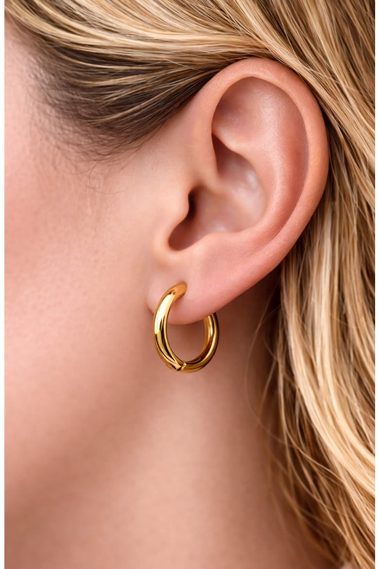 Bold Gold Hoop Earrings, Alternate, color, GOLD
