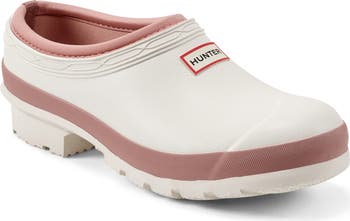 Hunter Zoccoli Da Giardinaggio Donna Modello Gardener Clog - Tomaia In Gomma Sintetica Con Fodera In Tessuto - Antiscivolo Per Esterni