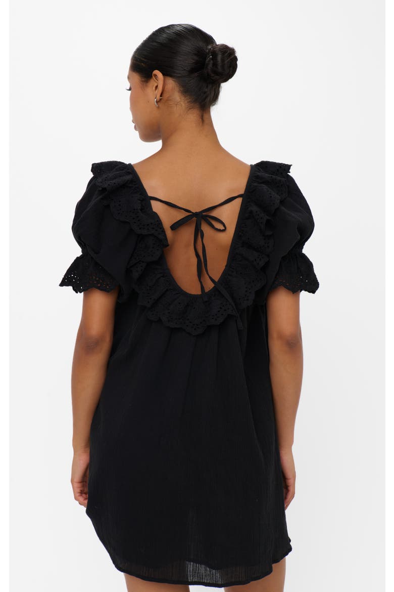 Toulouse Dress, Alternate, color, Black Voile