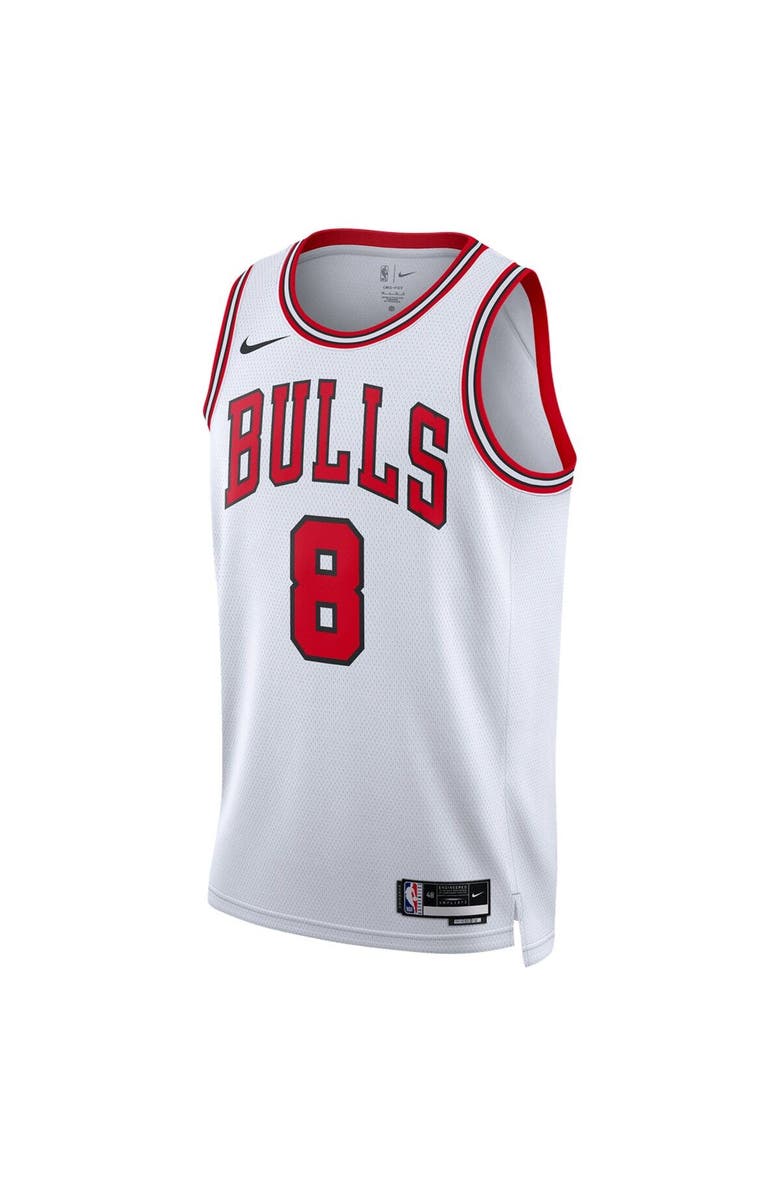 Nike Unisex Nike Zach LaVine White Chicago Bulls Swingman Jersey - Association Edition, Alternate, color,