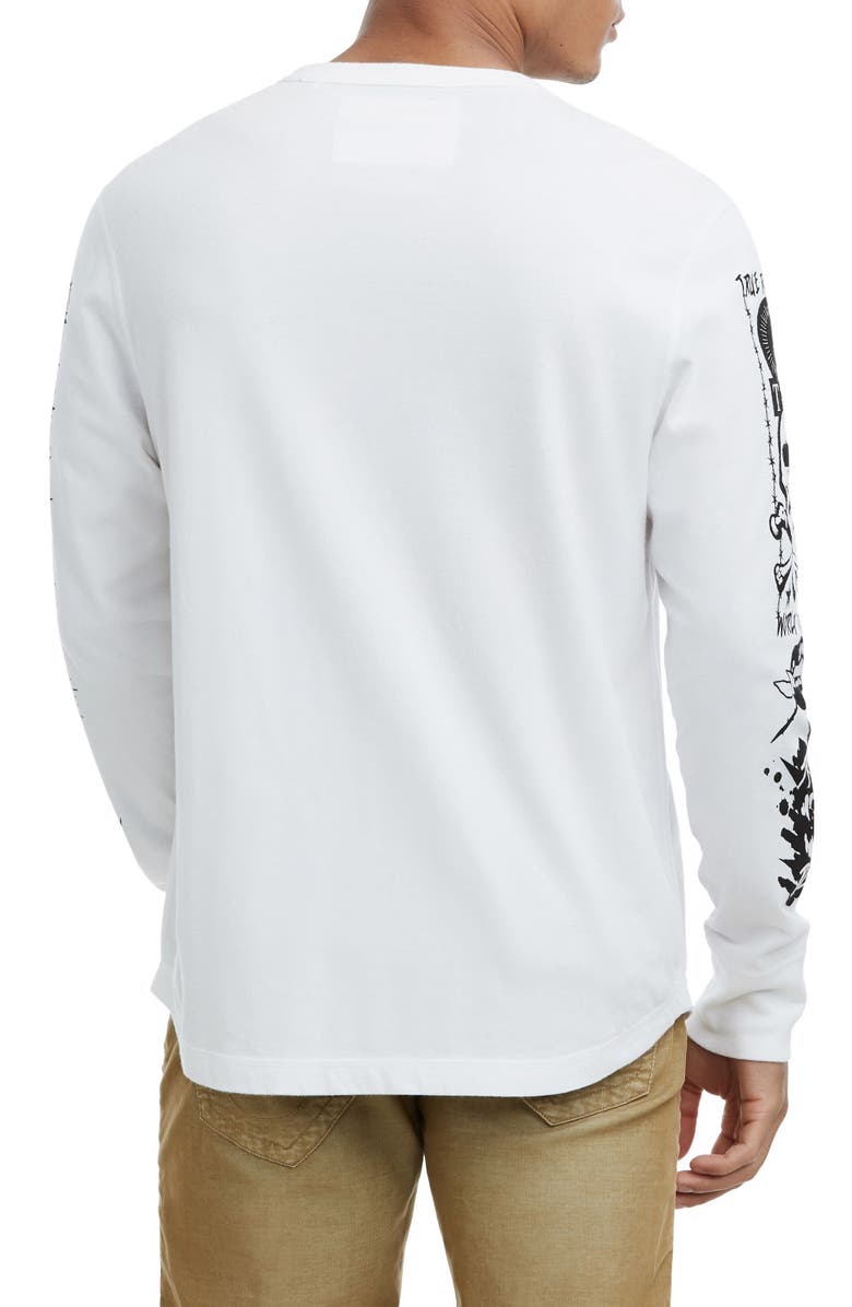True Religion Brand Jeans Long Sleeve Graphic T-Shirt, Alternate, color,