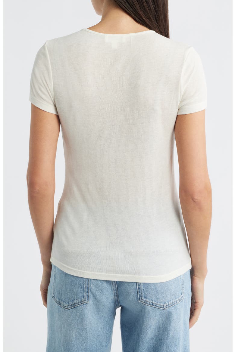 Basic Wool Blend T-Shirt, Alternate, color, MARSHMALLOW