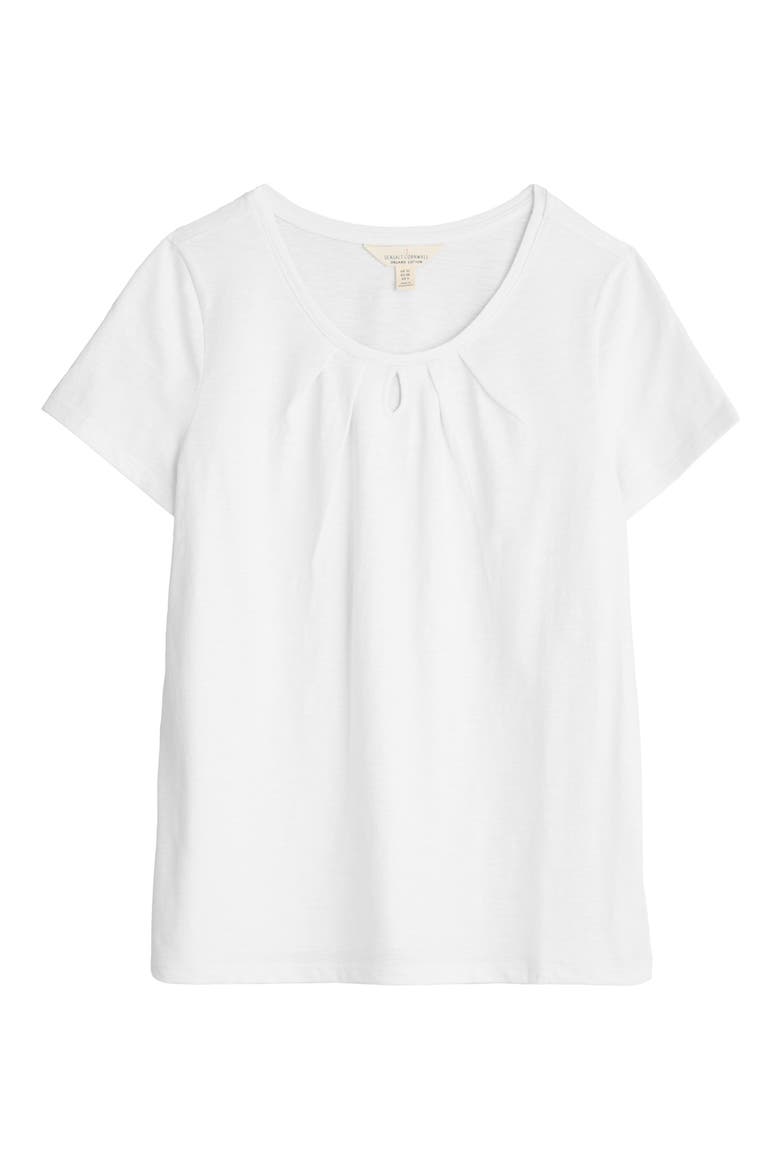 Appletree Keyhole Organic Cotton T-Shirt, Alternate, color, SALT