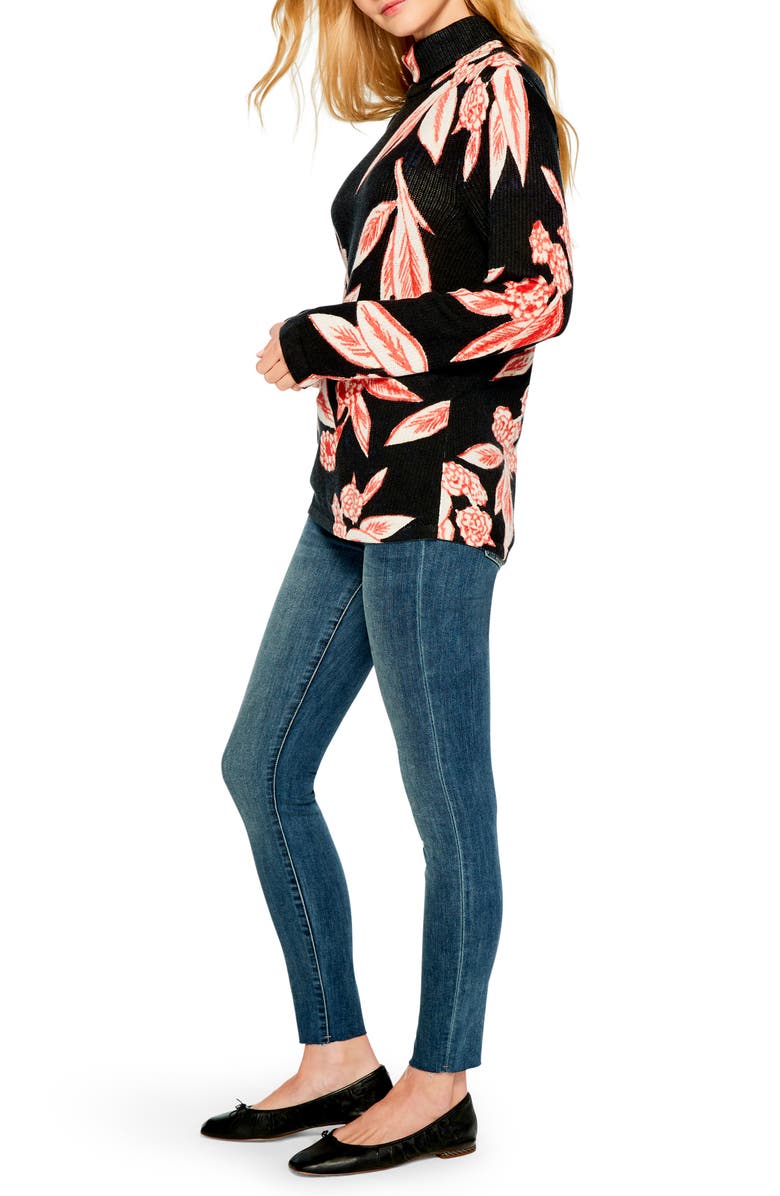 NIC+ZOE Blooming Tundra Turtleneck Sweater, Alternate, color, 