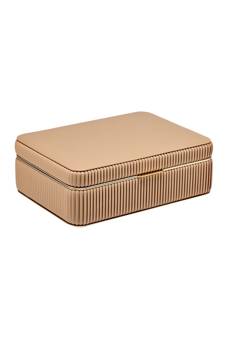 Bella Medium Jewelry Box, Alternate, color, Mocha
