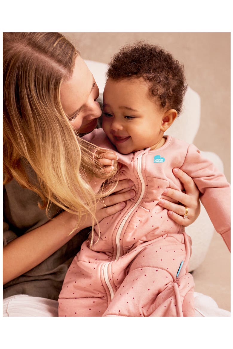 Long Sleeve 2.5 TOG Quilted Warm Sleep Bag, Alternate, color, ROSE