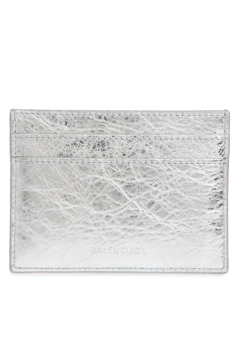Le City Leather Card Case, Alternate, color, 8122 SILVER