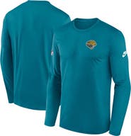 Nike Men's Nike Teal Jacksonville Jaguars Legend Small Logo Performance Long Sleeve T-Shirt