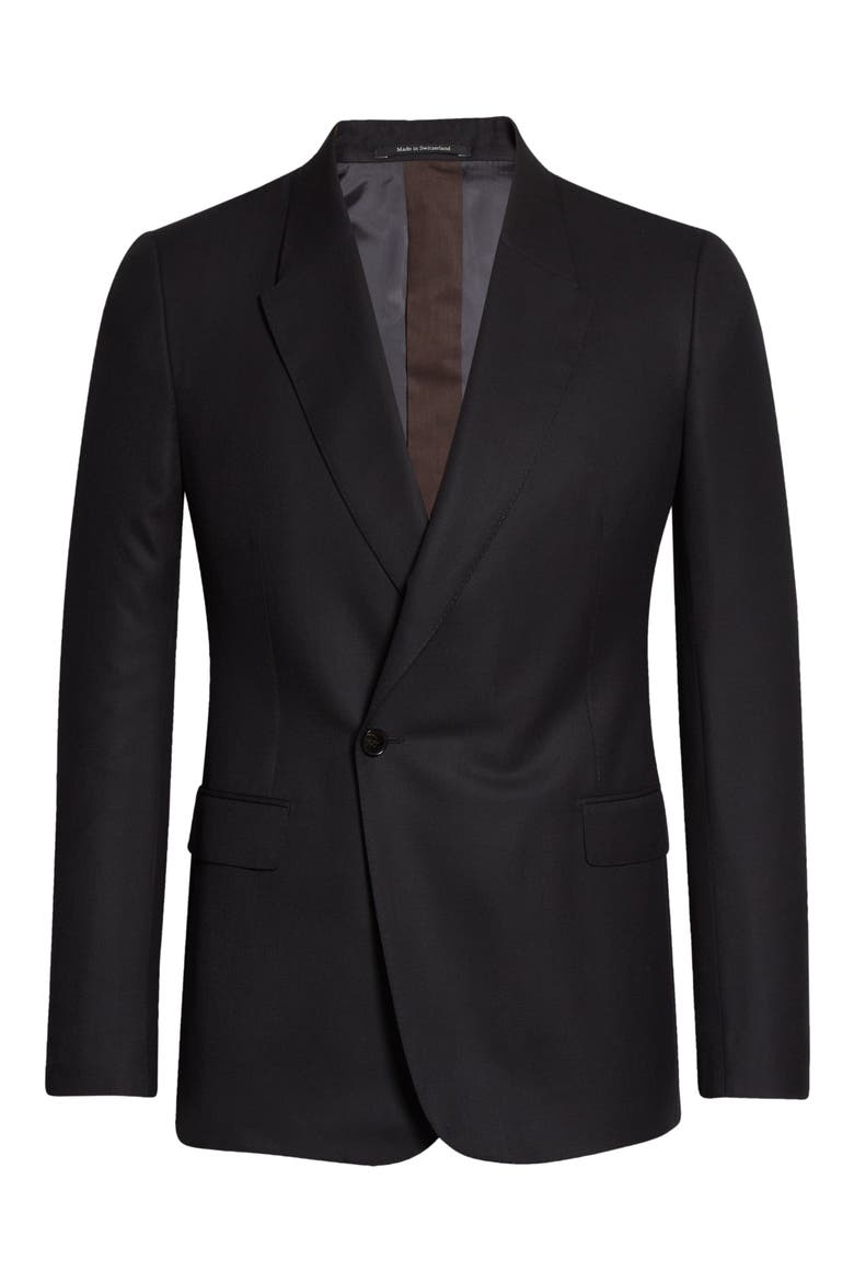 Achillfarm Wool Blazer, Alternate, color, BLACK