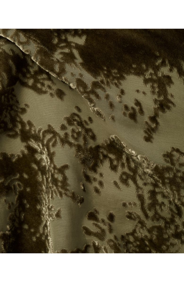 MANGO Floral Burnout Sleeveless Maxi Dress, Alternate, color, Pastel Green