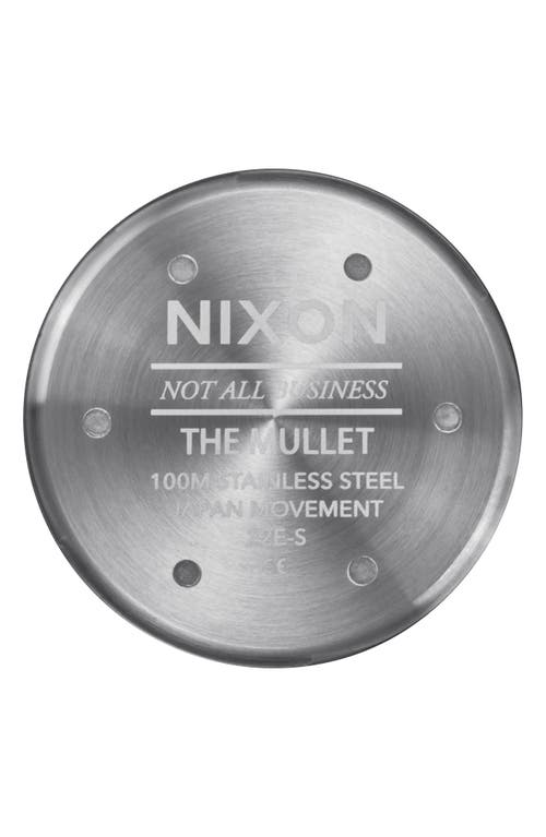 Nixon Mullet Silicone Strap Watch In Blue