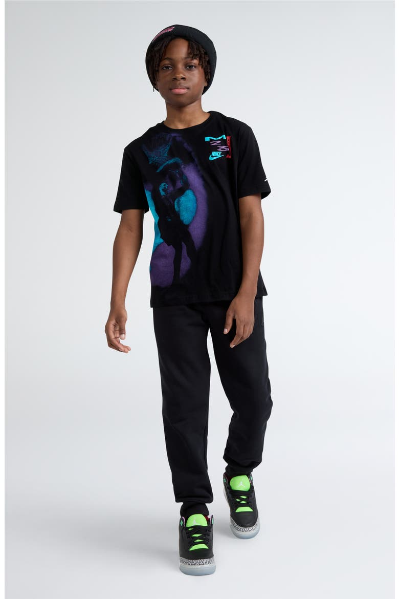 Kids' Brooklyn Dream Dunk Short Sleeve T-Shirt, Alternate, color, BLACK