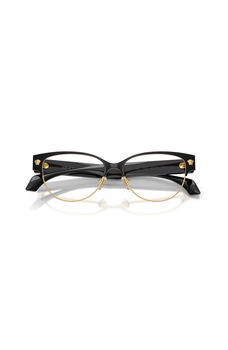 Versace 53mm Cat Eye optical glasses, Alternate, color, Black