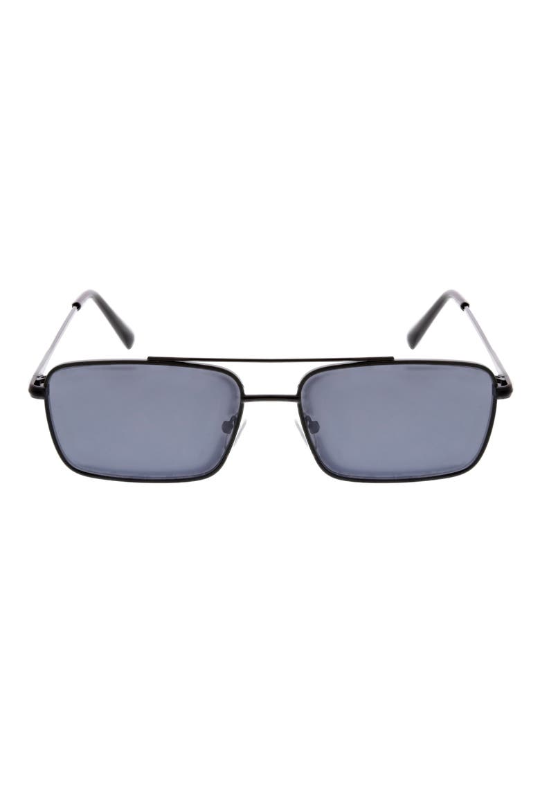 Slim Pilot Sunglasses, Main, color, BLACK