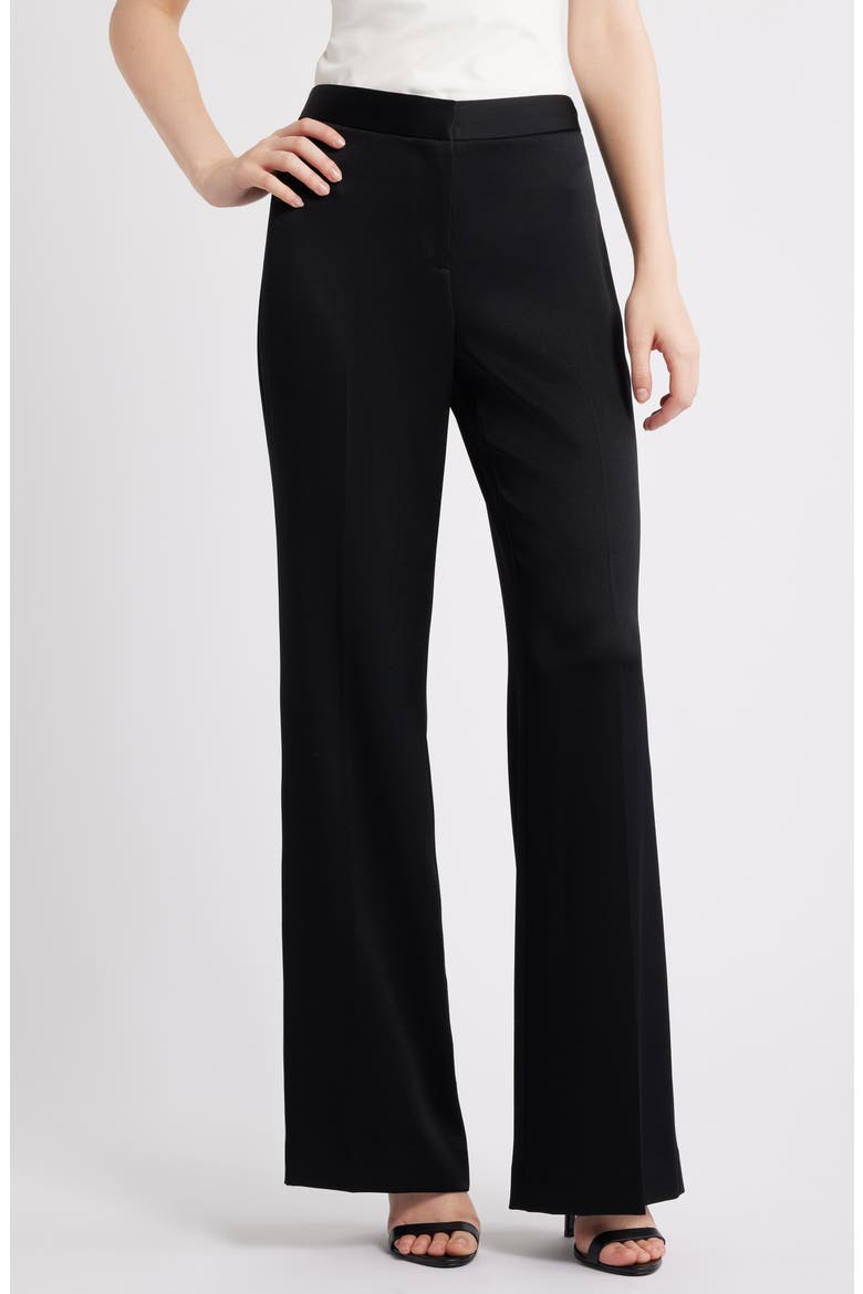 Belle Flare Pants, Main, color, BLACK