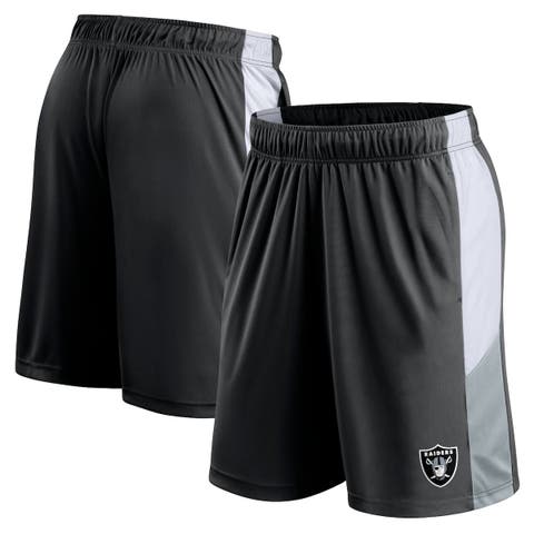Men's Fanatics Branded Black Las Vegas Raiders Prep Colorblock Shorts