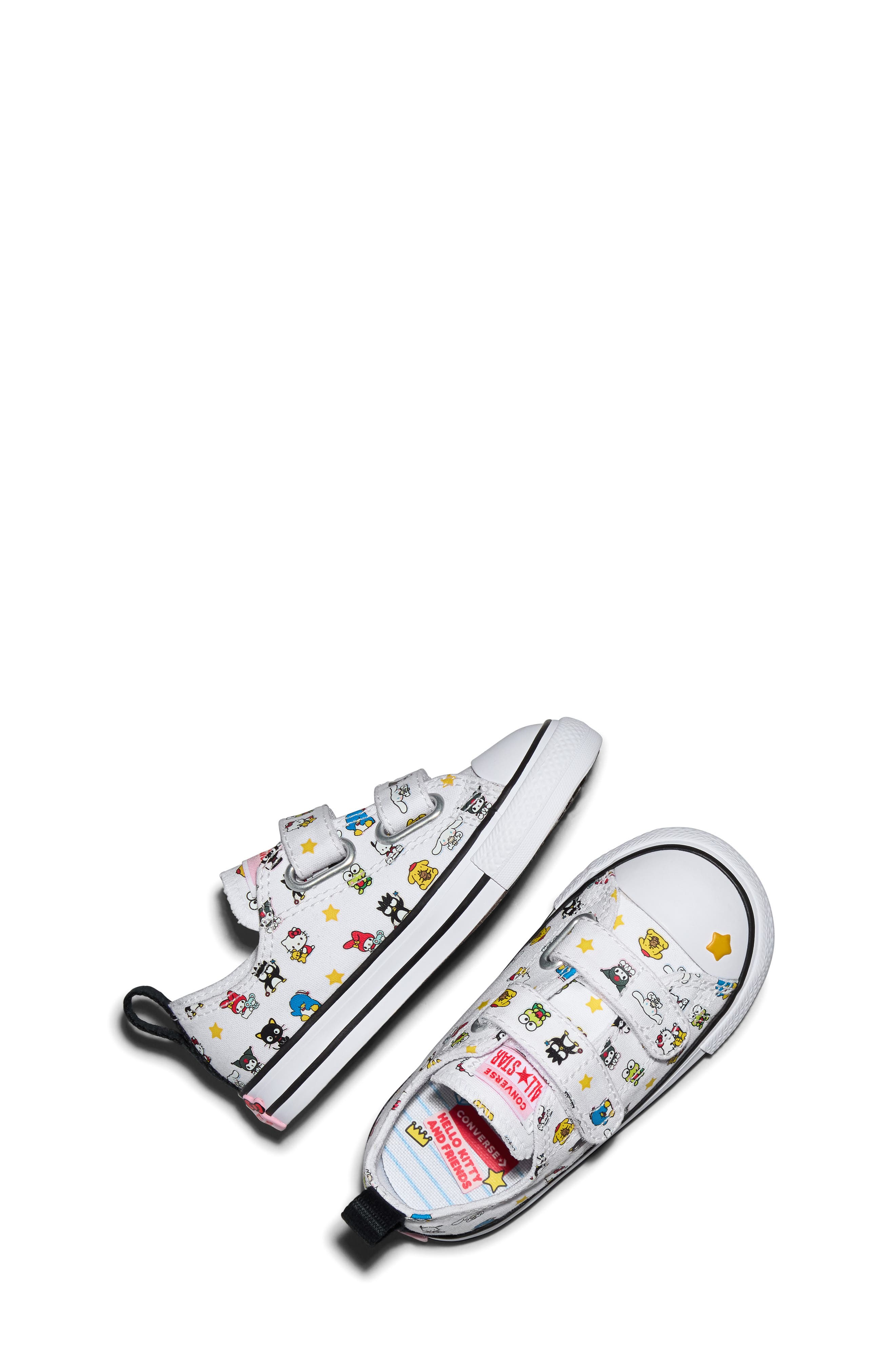 Converse Kids' x Hello Kitty<sup>®</sup> and Friends Chuck Taylor<sup>®</sup> All Star<sup>®</sup> 2V Sneaker, Alternate, color, White/ Black/ White