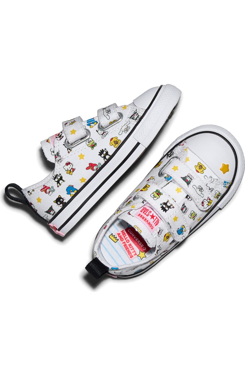 Converse Kids' x Hello Kitty<sup>®</sup> and Friends Chuck Taylor<sup>®</sup> All Star<sup>®</sup> 2V Sneaker, Alternate, color, White/ Black/ White