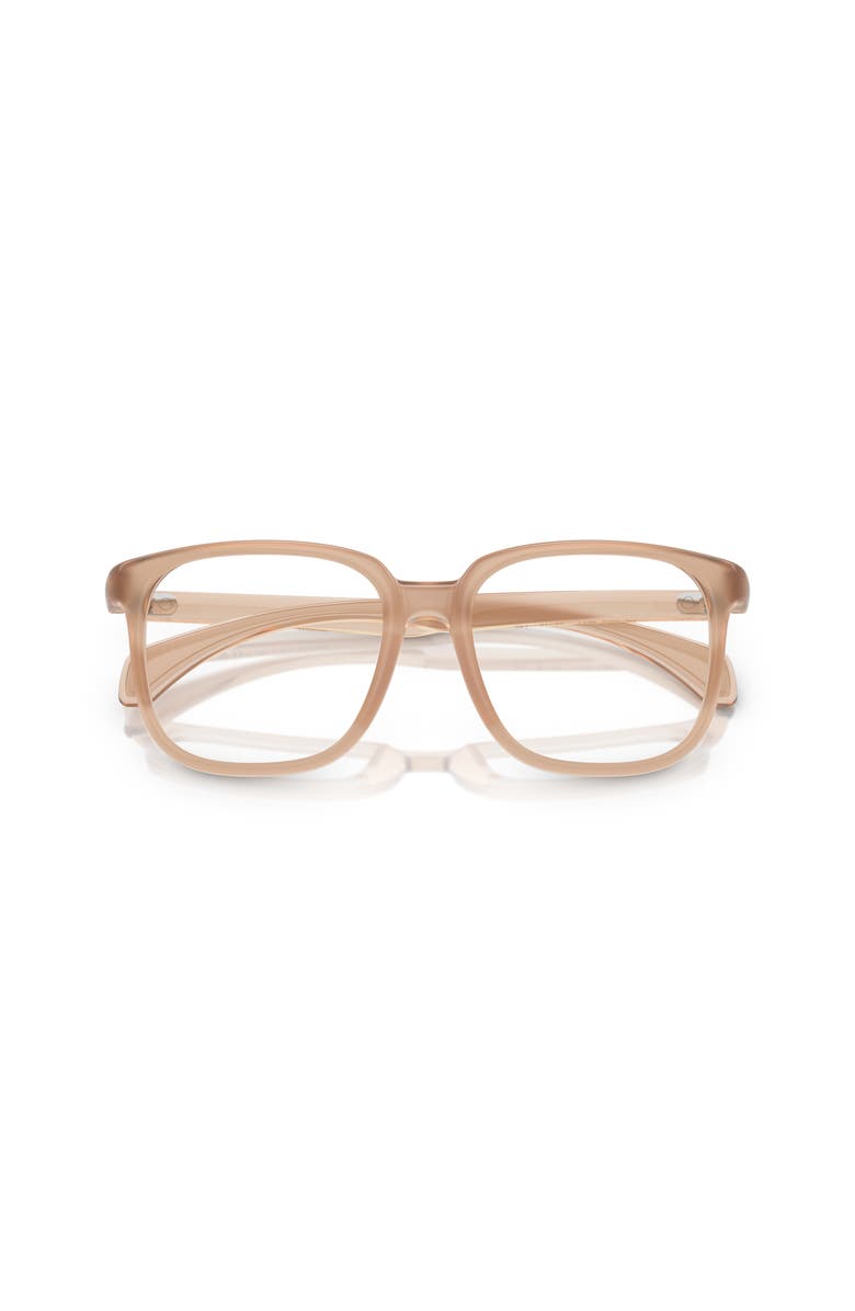 Moncler 53mm Square optical glasses, Alternate, color, Beige