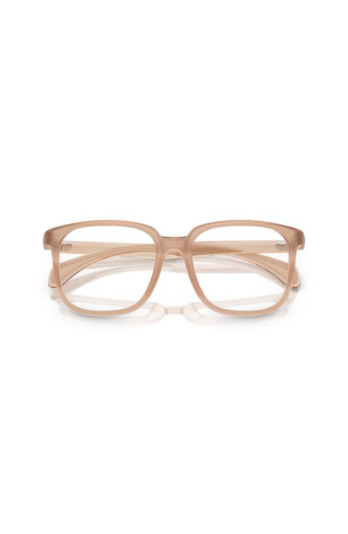 Moncler 53mm Square Optical Glasses In Brown