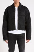 PURPLE BRAND Raw Denim Zip Jacket