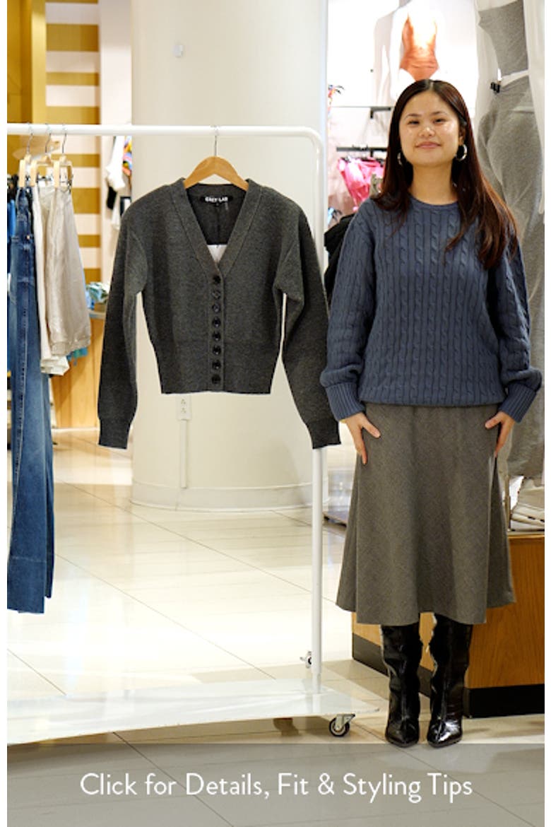 Drop Shoulder Crop Cardigan video