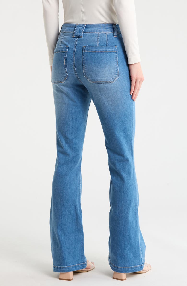 Sanctuary The Sailor High Waist Bootcut Jeans, Alternate, color, Seaglass Blue