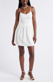 BP. Crinkle Sleeveless Minidress