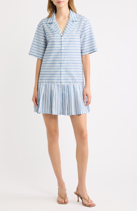 Fraser Stripe Drop Waist Minidress