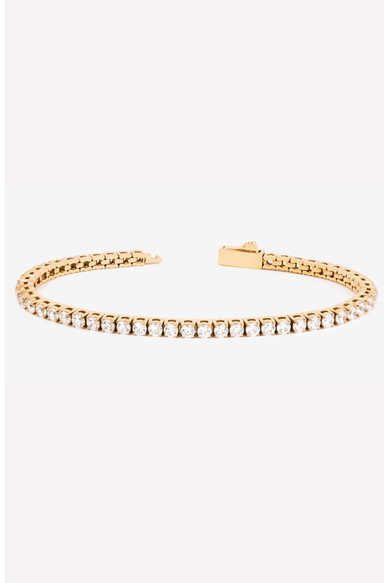 3mm Tennis Bracelet, Alternate, color, Gold