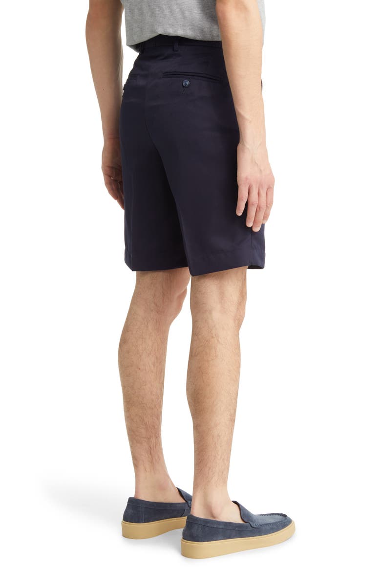 Flat Front Shorts, Alternate, color, NAVY